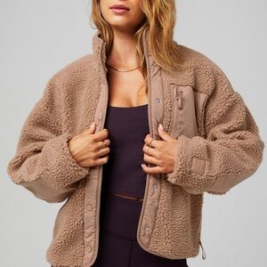 Tahoe teddy  Tan Sherpa Jacket